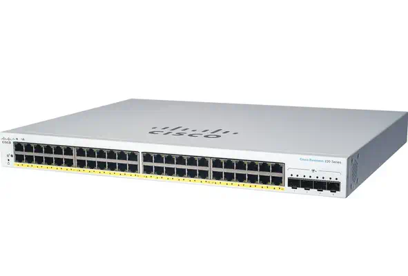 Cisco CBS220-24P-4X Géré L2 Gigabit Ethernet (10/100/1000) Connexion Ethernet, supportant l'alimenta - Switchs et Hubs - visuel 1