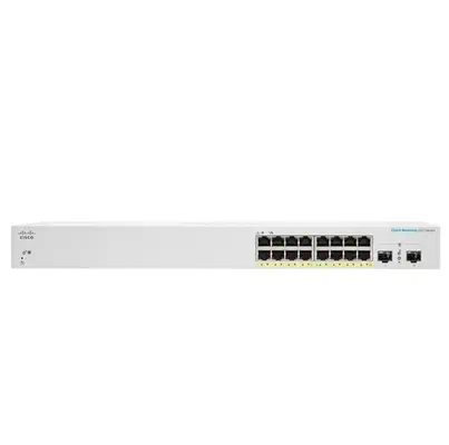 Cisco CBS220-16P-2G Géré L2 Gigabit Ethernet (10/100/1000) Connexion Ethernet, supportant l'alimenta - Switchs et Hubs - visuel 1
