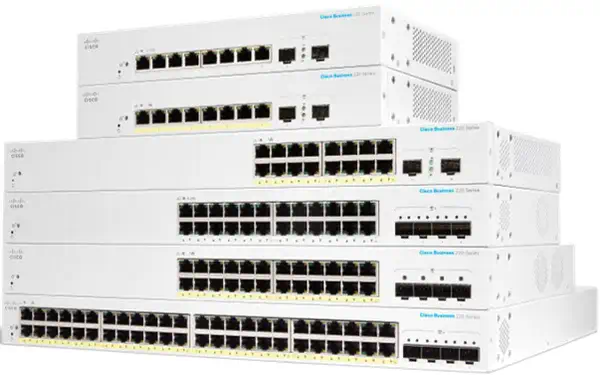 Cisco CBS220-8FP-E-2G-EU commutateur réseau Géré L2 Gigabit Ethernet Cisco - visuel 1 - hello RSE - PORTS DE COMMUTATEUR