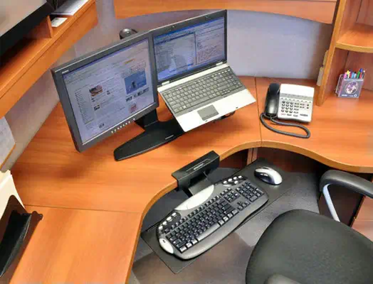 Ergotron Neo-Flex Underdesk Keyboard Arm Noir Ergotron - visuel 1 - hello RSE - Installation facile