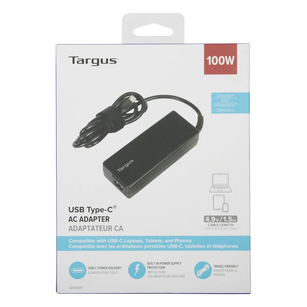 Targus APA108EU adaptateur de puissance & onduleur Intérieure 100 W Noir - Chargeur et alimentation - visuel 7