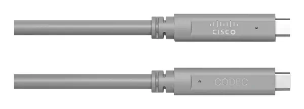 Cisco CAB-USBC-AC-9M= câble USB USB 3.2 Gen 1 (3.1 Gen 1) 5 Gbit/s 60 W Gris - Visioconférence - visuel 1