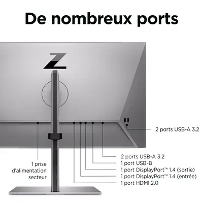 Écran HP Z24q G3 QHD HP - visuel 1 - hello RSE - Personnalisez et réglez votre écran en toute simplicité