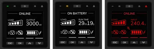 APC SRTG8KXLI alimentation d'énergie non interruptible Double-conversion (en ligne) 8 kVA 8000 W 3 s - Onduleur - visuel 4