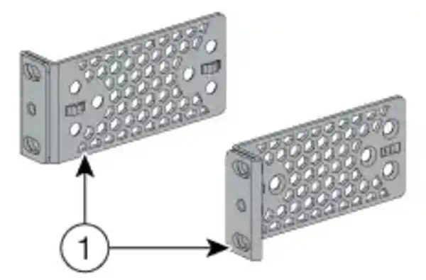 Cisco ACC-KIT-T1= accessoire de racks Équerre de fixation - Accessoire Réseau - visuel 1