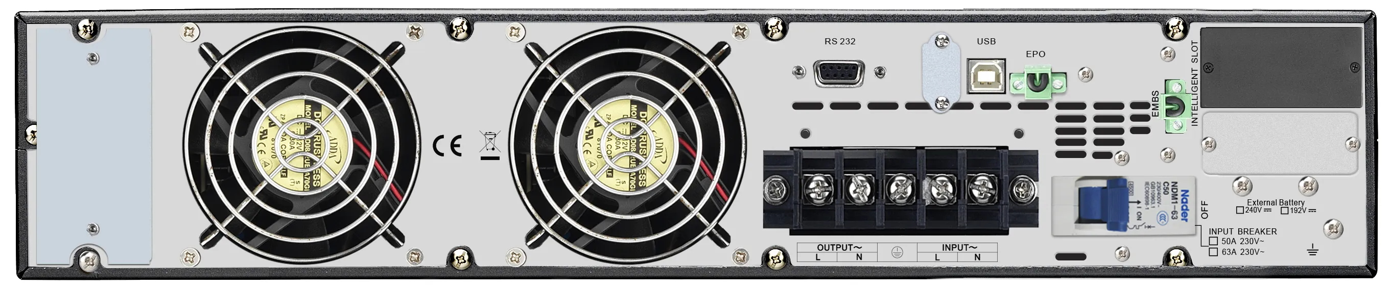 APC SRV6KRIRK alimentation d'énergie non interruptible Double-conversion (en APC - visuel 1 - hello RSE - Affichage graphique LCD