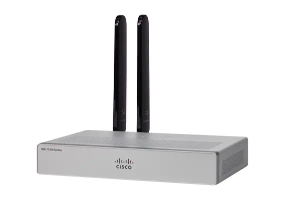 Cisco C1101-4PLTEP routeur sans fil Gigabit Ethernet Gris - Routeur - visuel 1