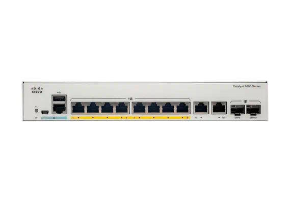 Cisco Catalyst C1000-8P-E-2G-L commutateur réseau Géré L2 Gigabit Cisco - visuel 1 - hello RSE - CONFIGURATION MATÉRIELLE
