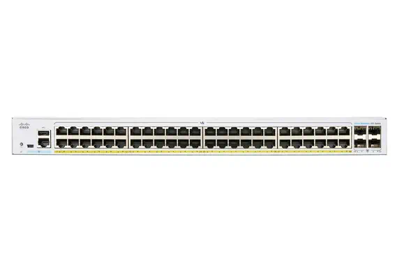 Cisco CBS350-48P-4X-UK commutateur réseau Géré L2/L3 Gigabit Ethernet (10/100/1000) Connexion Ethern - Switchs et Hubs - visuel 2