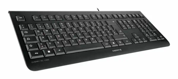 CHERRY KC 1000 clavier Universel USB AZERTY Belge CHERRY - visuel 1 - hello RSE - Touches durables