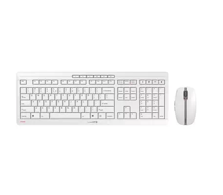 CHERRYStreamDesktop Keyboard and Mouse Pale Grey (EU - Clavier - visuel 1