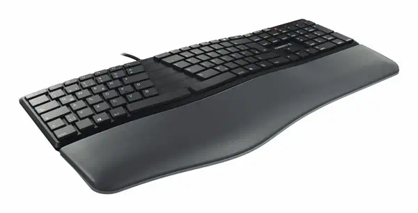 CHERRY KC 4500 ERGO clavier Universel USB AZERTY Belge Noir - Clavier - visuel 4