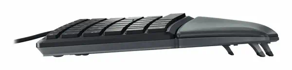 CHERRY KC 4500 ERGO clavier Universel USB AZERTY Belge Noir - Clavier - visuel 3