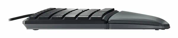 CHERRY KC 4500 ERGO clavier Universel USB AZERTY Belge Noir - Clavier - visuel 2