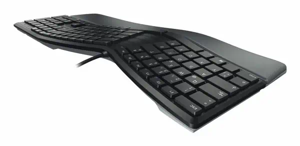 CHERRY KC 4500 ERGO clavier Universel USB AZERTY Belge Noir - Clavier - visuel 5