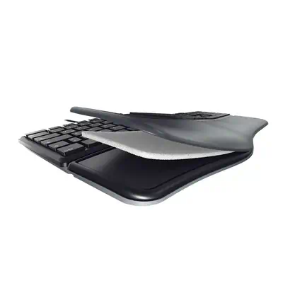 CHERRY KC 4500 ERGO clavier Universel USB QWERTY Anglais américain Noir - Clavier - visuel 3