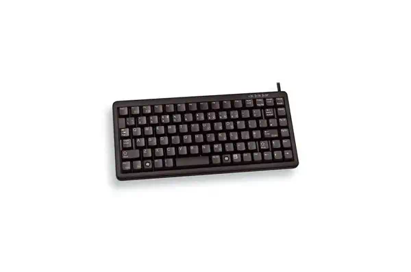 G84-4100 COMPACT KEYBOARD Clavier filaire miniature, USB/PS2, noir, AZERTY - FR - CHERRY - visuel 4
