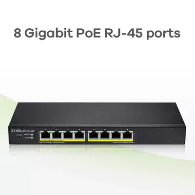 Zyxel GS1915-8EP Géré L2 Gigabit Ethernet (10/100/1000) Connexion Ethernet, supportant l'alimentatio - Switchs et Hubs - visuel 6
