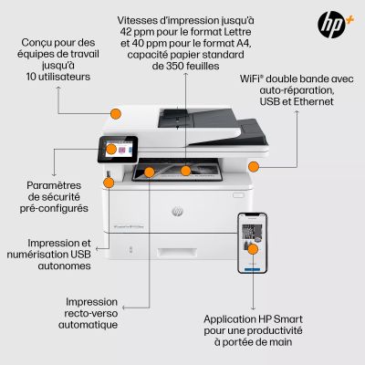 Achat HP LaserJet Pro MFP 4102fdwe Printer up to sur hello RSE - visuel 9
