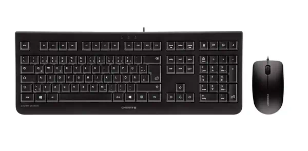 CHERRY DC 2000 clavier Souris incluse Universel USB Espagnole Noir - Clavier - visuel 1