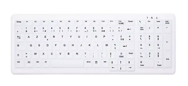 CHERRY AK-C7000 clavier Médical RF sans fil AZERTY Français Blanc - Clavier - visuel 1