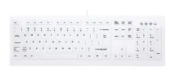 CHERRY AK-C8100F-UVS-W/BE clavier Médical USB AZERTY Belge Blanc revendeur officiel
