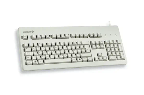 CHERRY Standard corded Keyboard USB grey (US - Clavier - visuel 1