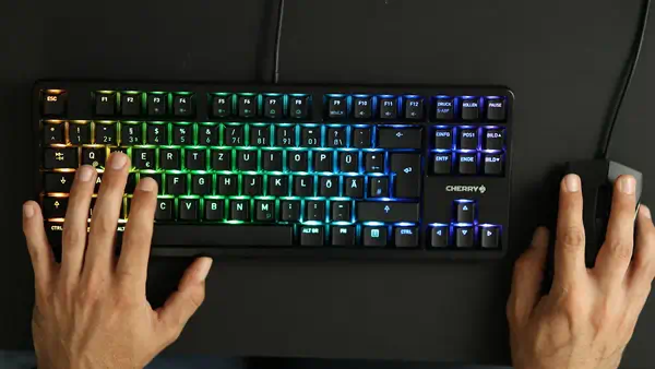 CHERRY G80-3000N RGB TKL clavier Universel USB AZERTY Français Noir - Clavier - visuel 7