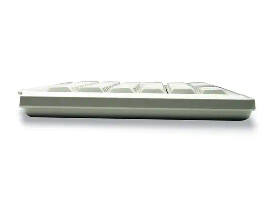 G84-4400 TRACKBALL KEYBOARD Clavier filaire miniature, trackball, PS2, gris clair, AZERTY - FR - CHERRY - visuel 3