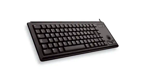 G84-4400 TRACKBALL KEYBOARD Clavier filaire miniature, trackball, USB, noir, AZERTY - FR - CHERRY - visuel 3
