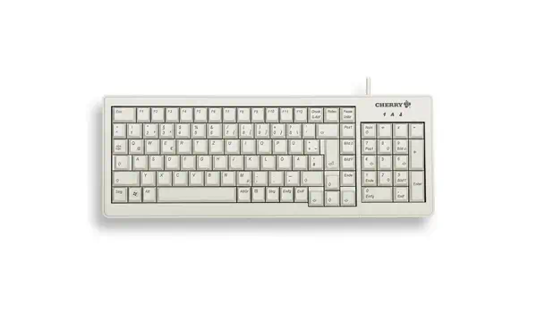 CHERRY XS G84-5200 clavier Bureau USB + PS/2 AZERTY Français Gris - Clavier - visuel 1