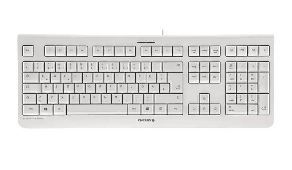 CHERRY KC 1000 clavier Universel USB QWERTY Nordique Gris - Clavier - visuel 1