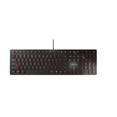 CHERRY KC 6000 Slim clavier Universel USB Anglais américain Noir - Clavier - visuel 1