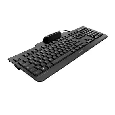 SECURE BOARD 1.0 Clavier filaire, lecteur cartes à puce, noir, USB, AZERTY - FR - CHERRY - visuel 2