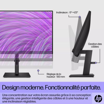 HP P22H G5 21.5p FHD Height Adjust Monitor HP - visuel 1 - hello RSE - Emballages plus écologiques