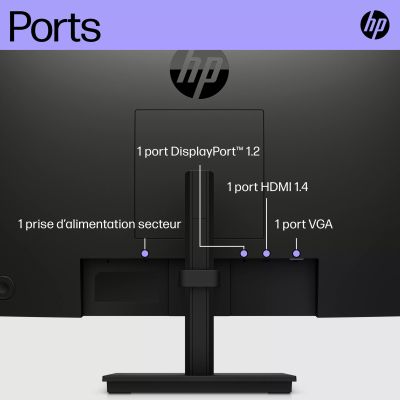 HP P22H G5 21.5p FHD Height Adjust Monitor HP - visuel 1 - hello RSE - Maximiser l’espace de bureau