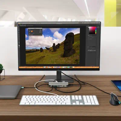 DICOTA D31955 station d'accueil Avec fil USB Type-C Anthracite - Dicota - Webcam - visuel 4