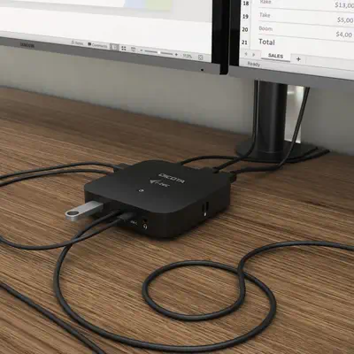 DICOTA D31949 station d'accueil Avec fil USB Type-C Noir - Dicota - Webcam - visuel 6