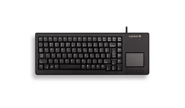 G84-5500 TOUCHPAD KEYBOARD Clavier filaire miniature, touchpad, USB, noir, AZERTY - FR - CHERRY - visuel 1