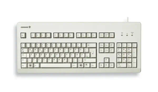 G80-3000 MX BLACK SWITCH, Clavier mécanique filaire, gris clair, USB/PS2 AZERTY - FR - CHERRY - visuel 1