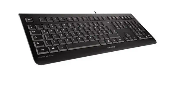 CHERRY KC1000 corded Keyboard USB ultraflat black (ES CHERRY - visuel 1 - hello RSE - Connectivité fiable