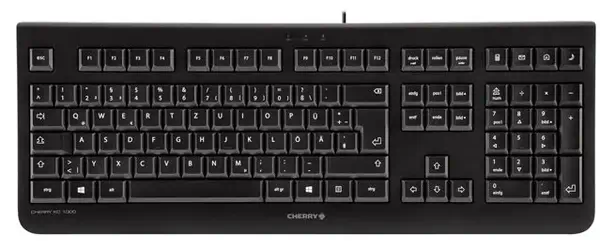 CHERRY KC 1000 clavier Maison USB Suisse Noir JK - Clavier - visuel 4