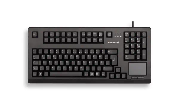 G80-11900 TOUCHBOARD Clavier mécanique filaire, touchpad, noir, USB, AZERTY - FR - CHERRY - visuel 1
