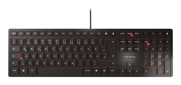 CHERRY KC 6000 SLIM Corded Keyboard - USB - BLACK - Clavier - visuel 1