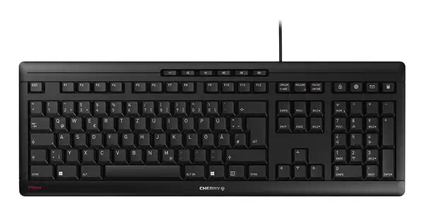 CHERRY STREAM clavier Bureau USB QWERTZ Allemand Noir - Clavier - visuel 1