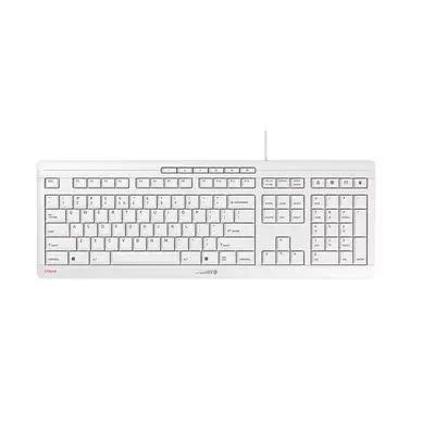 CHERRY STREAM clavier Bureau USB QWERTY Anglais américain Blanc - Clavier - visuel 1