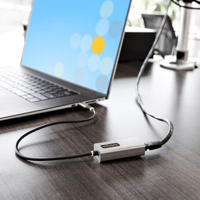 Adaptateur/Convertisseur USB C vers Gigabit Ethernet avec PD 2.0 - 1Gbps  USB 3.1 Type C vers RJ45 LAN avec Alimentation - TB3 Compatible/ MacBook  Pro