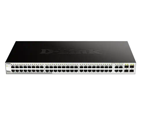 D-Link DGS-1210-52 Géré L2 Gigabit Ethernet (10/100/1000) 1U Noir - Switchs et Hubs - visuel 1