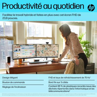 HP P24v G5 23.8p FHD 16:9 Monitor 75Hz HP - visuel 1 - hello RSE - Emballages plus écologiques