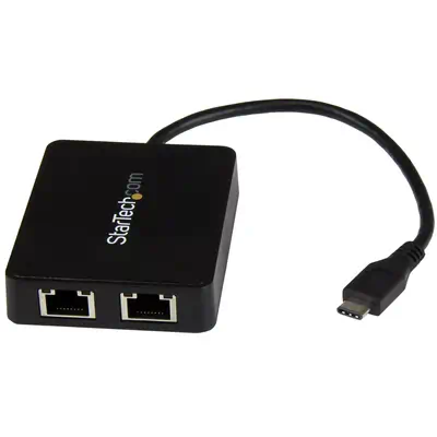 StarTech Adaptateur réseau USB-C vers 2 ports Gigabit - Câble USB - visuel 1